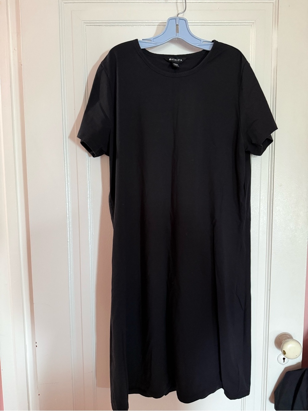 3/$30 Athleta Essential Tee Dress- 1 each in black, lilac, stone